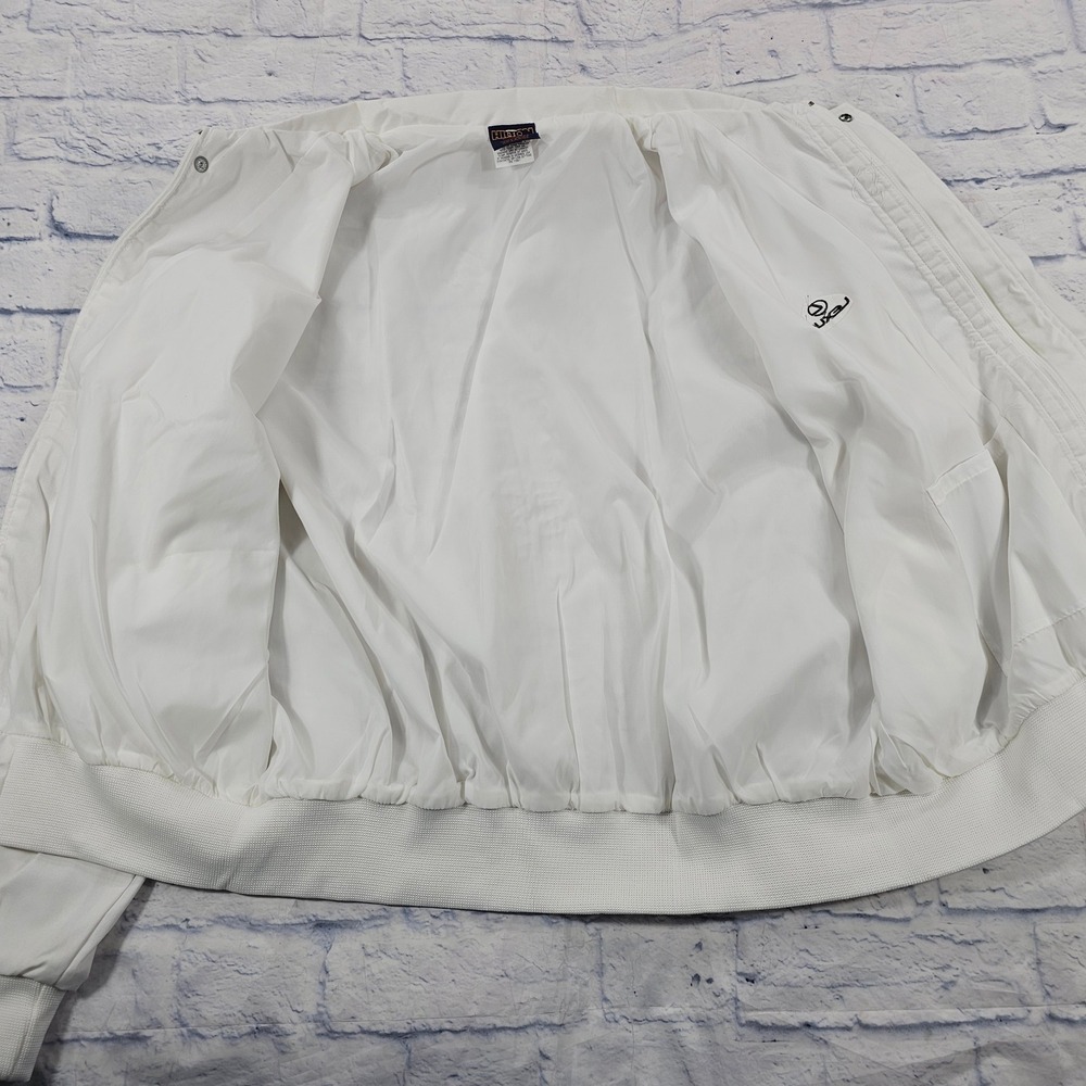 Hilton Lexus Jacket MEN XXL White Vintage Bomber Dealership Embroidered Logo USA - Picture 13 of 14